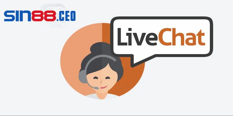 Tận hưởng những tiện ích của ứng dụng liên hệ livechat sin88